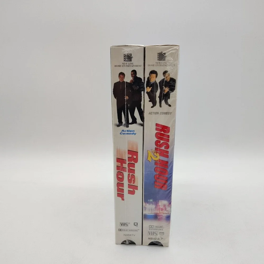 Rush Hour 1 And 2 (1999, 2001) 2 VHS Set NEW SEALED Jackie Chan Chris Tucker